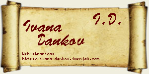 Ivana Dankov vizit kartica
